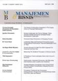 Image of Manajemen Dan Bisnis Vol.11 No.1 Maret 2012