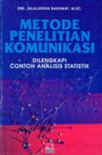 Image of Metode Penelitian Komunikasi Dilengkapi Contoh Analisis