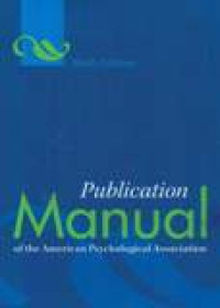 Image of Publication Manual Of The American Psychological Association