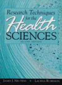 Image of Research Techniques For The Health Sciences