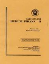 Image of Sari Kuliah Hukum Pidana 2