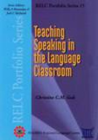 Image of Teaching Speaking In The Language Classroom RELC Portfolio 15