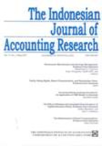 Image of The Indonesian Journal Of Accounting Research Vol.14,No.2,May 2011