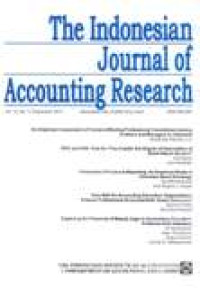 Image of The Indonesian Journal Of Accounting Research Vol.14,No.3, September 2011
