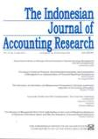 Image of The Indonesian Journal Of Accounting Research Vol.15,No.2, May 2012