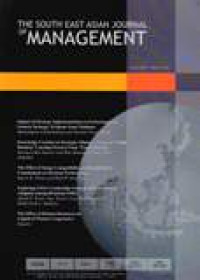 Image of The South East Asian Journal Of Management Vol.6 No.1 April 2012