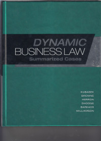 Image of Dynamic Business Law Summarized Cases