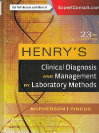 Image of Henry's : Clinical Diagnosis and Management by Laboratory Methods