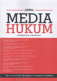 Image of Jurnal Media Hukum VOL. 24 NO. 1-2