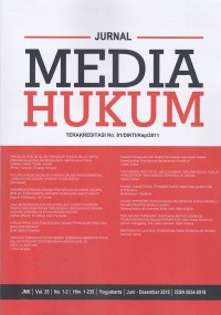Image of Jurnal Media Hukum VOL. 25 NO. 1-2