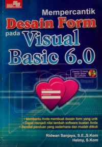 Mempercantik Desain Form Pada Visual Basic 6.0