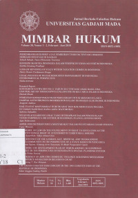 Image of Mimbar Hukum VOL. 30 NO. 1-2