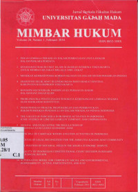Image of Mimbar Hukum Vol 28, No 1, Februari 2016