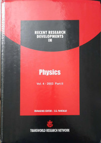 Image of Recent Research Developments In : Physics Part II Vol. 4