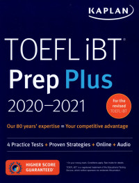 Image of TOEFL iBT Prep Plus 2020-2021