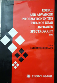 Image of Useful and Advanced Information in The Field of Near Infrared Spectroscopy