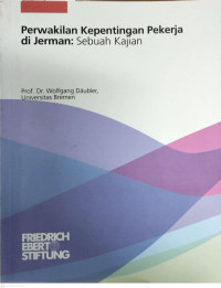 Image of Perwakilan Kepentingan Pekerja di Jerman : Sebuah Kajian